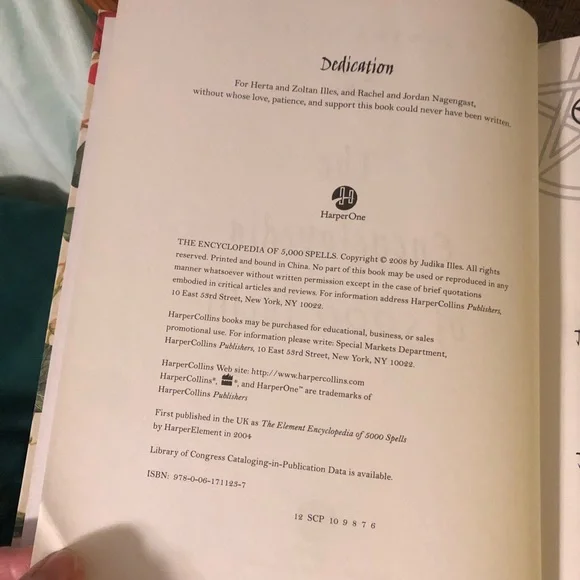 Purple and White Encyclopedia of 5,000 Spells - Picture 3 of 9